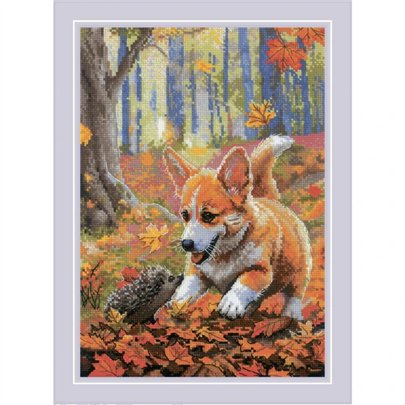 Kit de broderie Rencontre en forêt