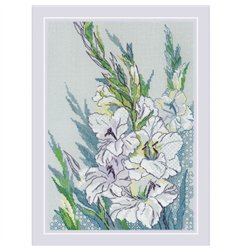 Riolis Kit de broderie Gladioles blancs