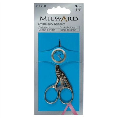 Embroidery scissor stork Milward 9 cm