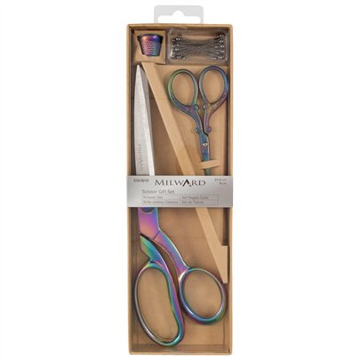 Scissors Set Dressmaking, Embroidery and thimble rainbow
