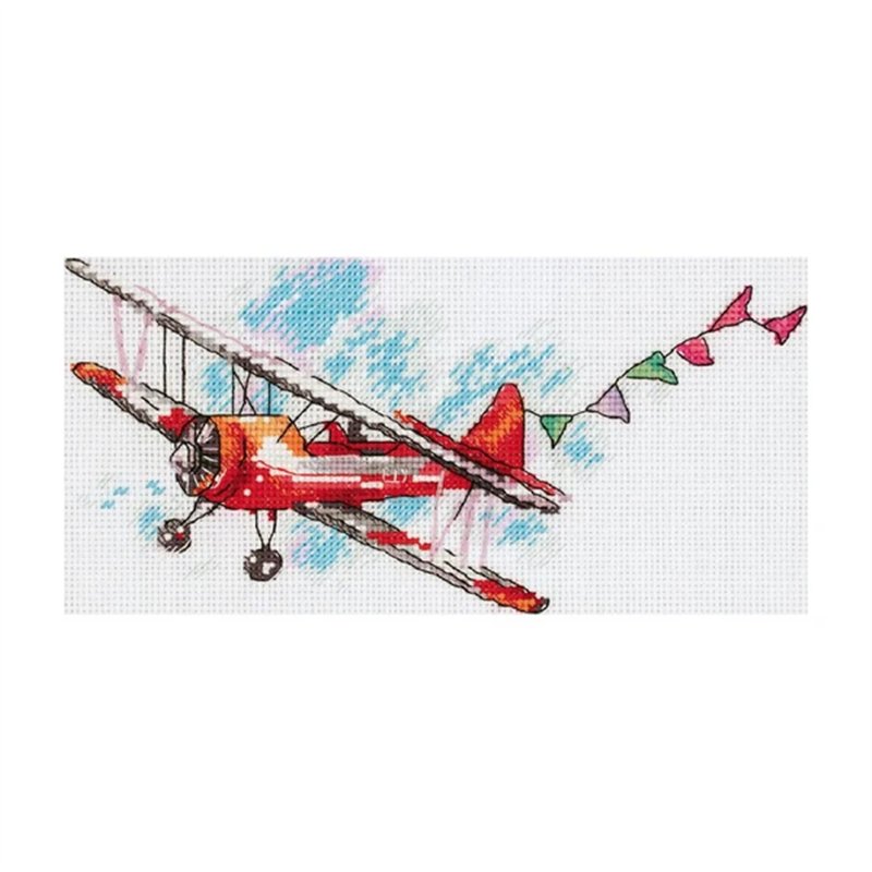 Embroidery kit Biplane Embroidery kit Biplane