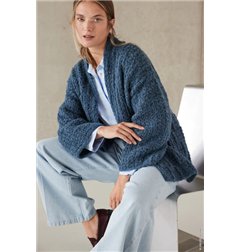 Cardigan au crochet FJ70M32