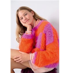 Lana Grossa Geruite trui K14M2