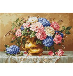 Luca-S Stickset Goldene Blüte