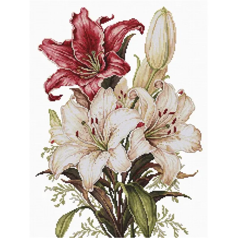 Embroidery kit The scent of Lilies Embroidery kit The scent of Lilies