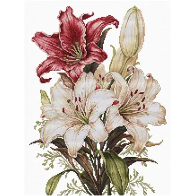 Embroidery kit The scent of Lilies