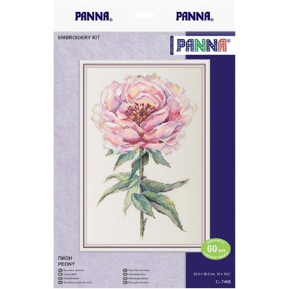 Embroidery kit Peony