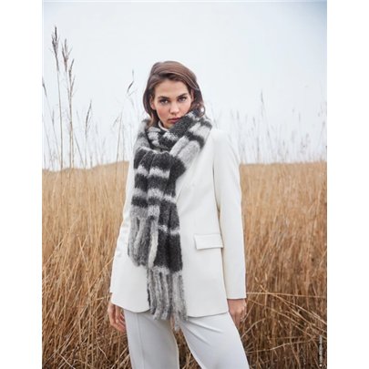 Lana Grossa Sjaal met franjes LB17M14