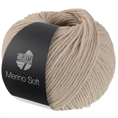 Lana Grossa Merino Soft 002 Grijsbeige