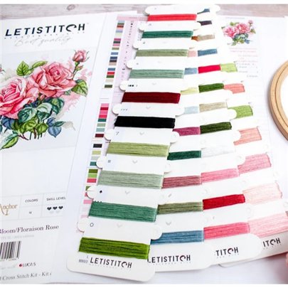 Embroidery kit Pink Bloom