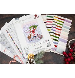 Kit de broderie Le Père Noël avec son sapin