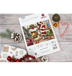 Luca-S Stickset Weihnachtsmann-Interieur
