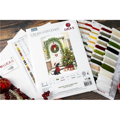 Borduurpakket Wachten op Kerstmis