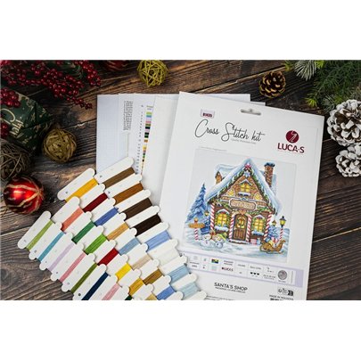 Stickset Weihnachtsmannladen