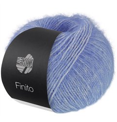 Lana Grossa Finito 022 Violetblauw creme