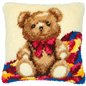 Kit coussin au point noué Un petit ours 14124 Kit coussin au point noué Un petit ours 14124