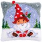 Kit coussin au point noué Gnome de Noël 201456 Kit coussin au point noué Gnome de Noël 201456