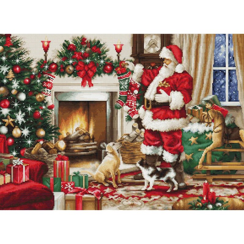 Stickset Weihnachtsmann-Interieur