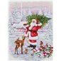 Embroidery kit Santa With Tree Embroidery kit Santa With Tree