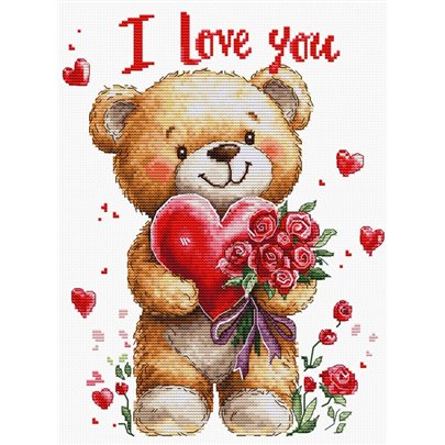Kit de broderie Bouquet d'amour