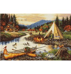 Embroidery kit Gold Creek