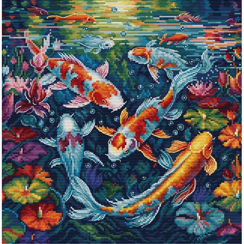Kit de broderie L'aquarium Kit de broderie L'aquarium