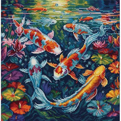 Kit de broderie L'aquarium