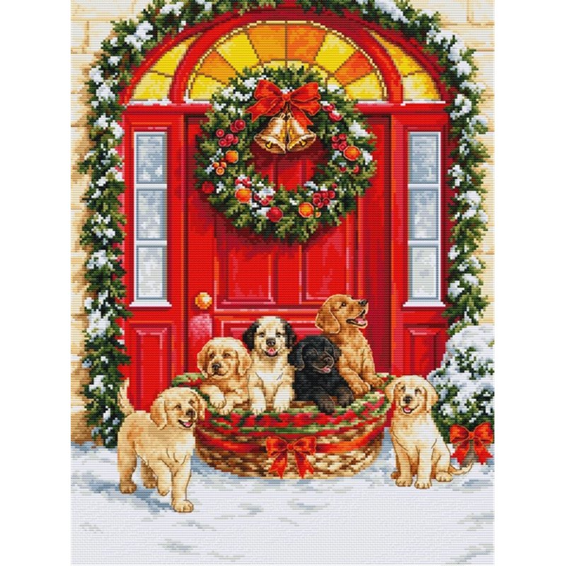 Stickset Weihnachtsmannlieferung