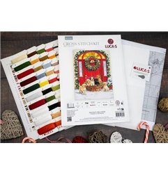 Borduurpakket De bezorging van de Kerstman
