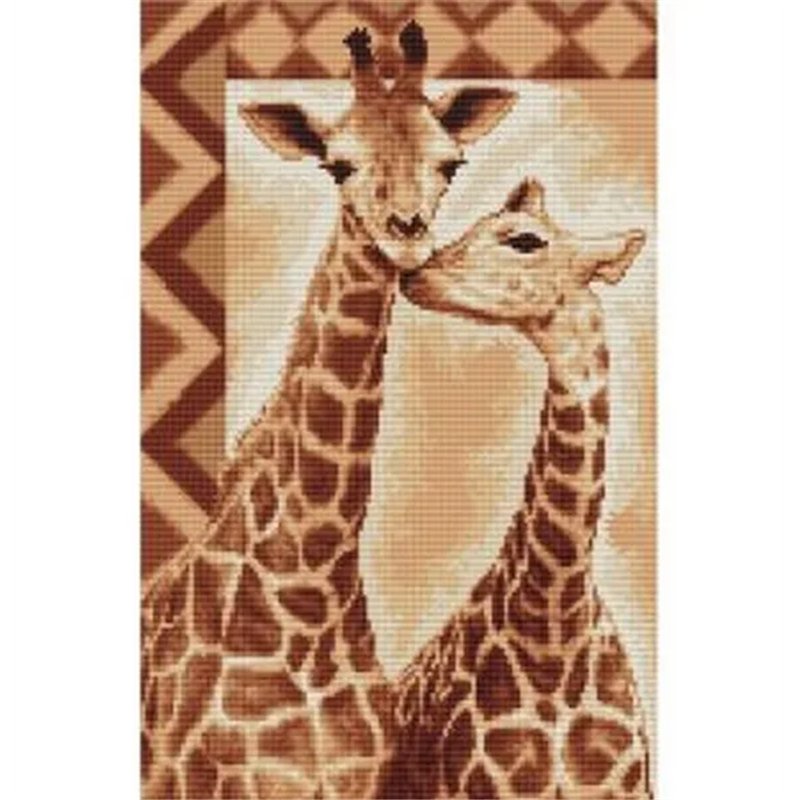 Borduurpakket giraffen Borduurpakket giraffen