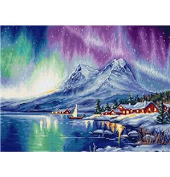 Stickset Nordlichter (petit point)