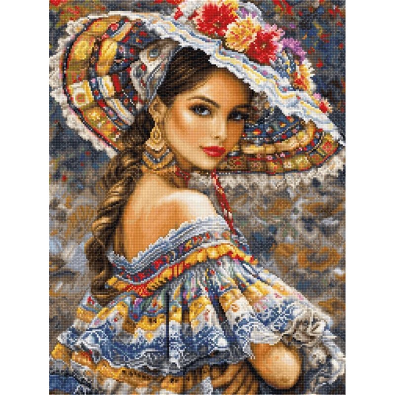 Borduurpakket Het Mexicaanse Festival (petit point) Borduurpakket Het Mexicaanse Festival (petit point)
