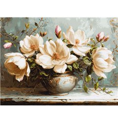 Embroidery kit The Mysterious Magnolias (petit point)