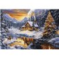 Kit de broderie Soirée d'hiver en montagne (petit point) Kit de broderie Soirée d'hiver en montagne (petit point)