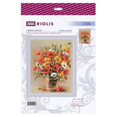 Borduurpakket Klaprozen