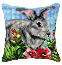 Kreuzstichkissen Hase 99109