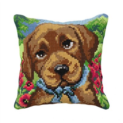 Borduurkussen Puppy 99106