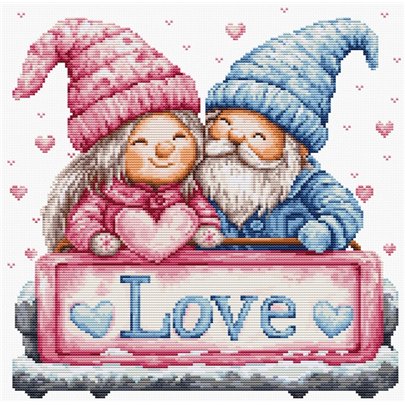 Kit de broderie l'amour d'hiver