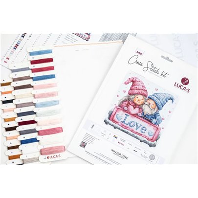 Kit de broderie l'amour d'hiver