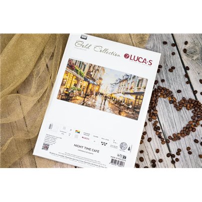 Embroidery kit Night Time Café