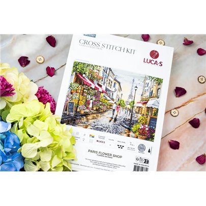 Stickset Blumenladen in Paris