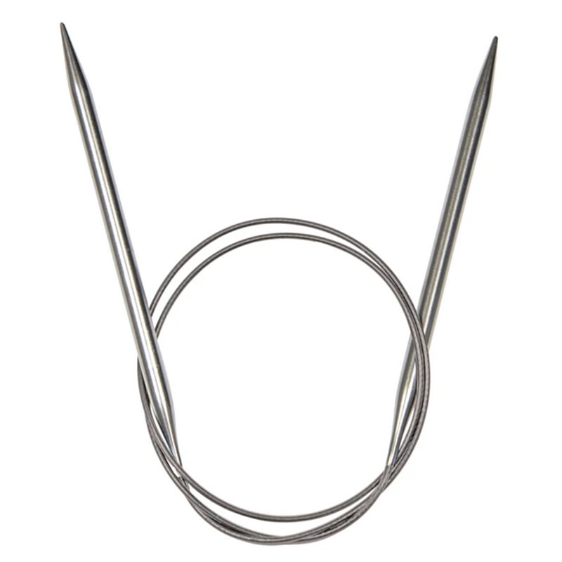 Circular knitting needle 80 cm 5 mm stainless steel
