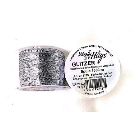 Woolly Hugs Glitzer Zilver