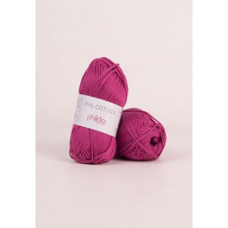 Haakgaren Phildar Phil Coton 4 magenta