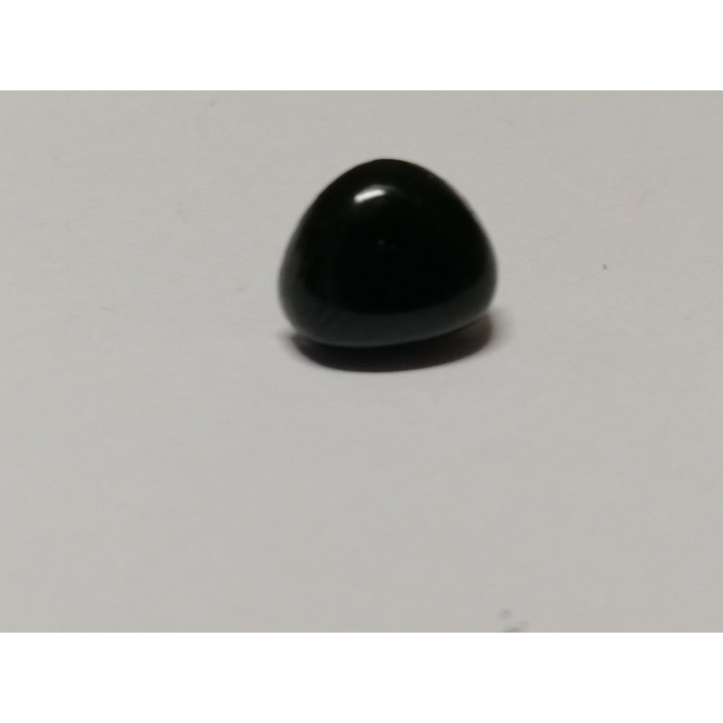 Dierenneus 12 mm driehoek vlak - zwart Dierenneus 12 mm driehoek vlak - zwart