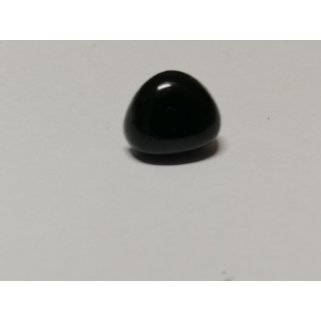 Dierenneus 12 mm driehoek vlak - zwart