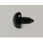 Dierenneus 12 mm driehoek vlak - zwart Dierenneus 12 mm driehoek vlak - zwart