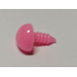 Dierenneus 12 mm driehoek vlak - roze Dierenneus 12 mm driehoek vlak - roze
