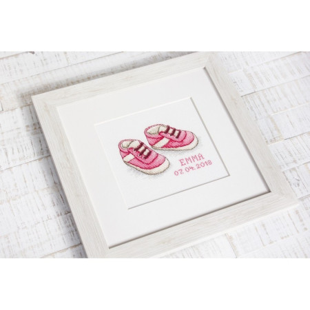Embroidery kit Baby Shoes 2