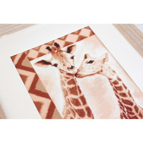 Borduurpakket giraffen